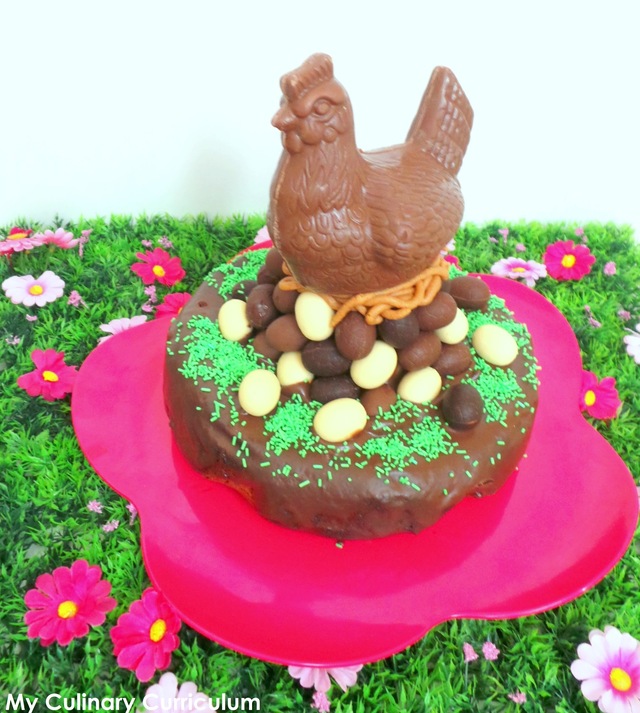 Gravity cake (ou presque) de Pâques au chocolat praliné (Gravity cake (almost) Easter with praline chocolate)