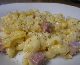 Hot Pepper Jack Macaroni and Cheese with Ham