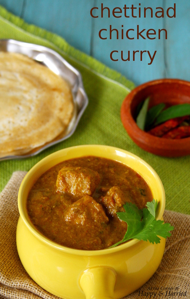 Chettinad Chicken Curry {Chicken In A Spicy, Roasted Coconut Curry}