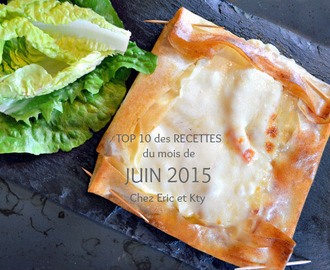 Juin 2015 – Top 10 des recettes du mois de Juin 2015 chez Kaderick