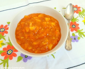 Compote abricots, pommes et bergamote au Cook Expert  (Apricots and apples sauce with bergamot)