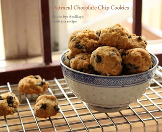 Oatmeal chocolate chip cookies 燕麦巧克力豆曲奇