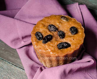 Steamed Coconut & Raisin Pudding - New Year Special Recipe