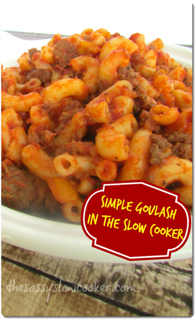 Slow Cooker Ground Meat Goulash!