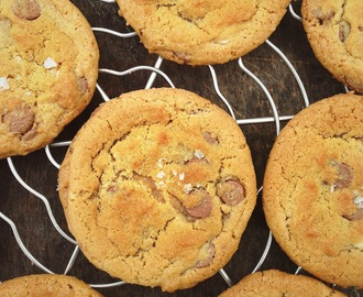 Chocolade chip cookies met zeezout vlokken