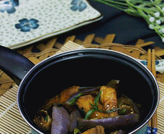 台式三杯茄子鱼煲 Taiwanese Three-Cup Eggplant and Fish Hot Pot
