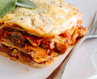 Mushroom Lasagna (Vegan + GF)