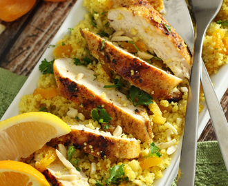 Moroccan-Inspired Apricot Couscous & Chicken Salad