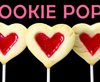 Heart Shaped Cookie Pops (Stained Glass Candy Effect) by  Cookies Cupcakes and Cardio