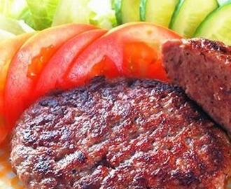 Beef burger patties