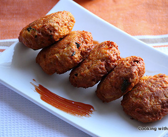 Carrot Vada or Carrot Fritters