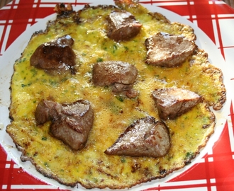 Omelette au foie de volaille