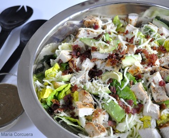 Chicken and Bacon Salad with Coriander & Avocado Vinaigrette