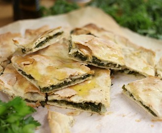Croatian soparnik (kale pie)