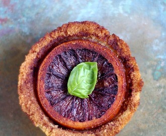 Rustic Blood Orange Tarts with Salted Chocolate and Basil {Vegan, Paleo, Gluten-Free, Refined Sugar-Free, AIP-Friendly}