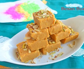Besan Burfi (Holi Festival Sweet Recipe)