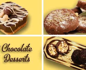 3 Chocolate Desserts Recipes In Hindi Easy Chocolate Desserts No Bake At Home