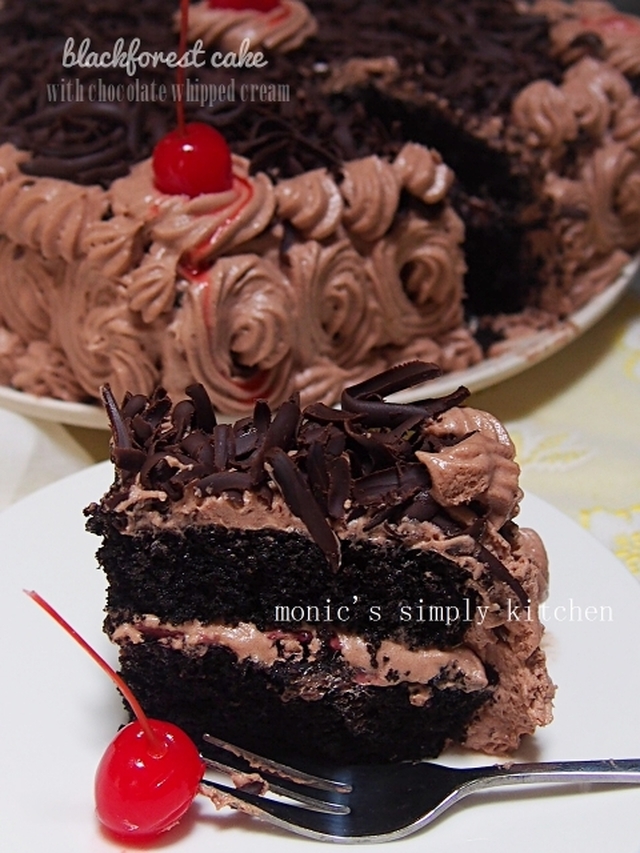Blackforest Cake With Chocolate Whipped Cream