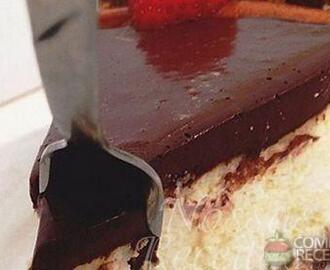 Receita de Torta de ricota com chocolate especial