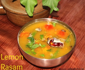 Lemon Rasam Recipe / Elumichai Rasam Recipe / South Indian Lemon Soup