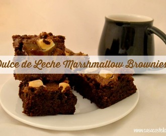 Dulce De Leche Marshmallow Brownies #Bakeoftheweek