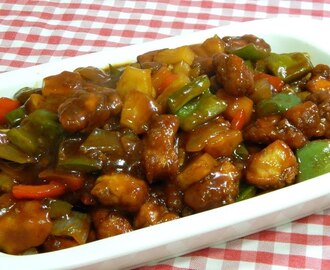 Cómo hacer pollo agridulce como en los restaurantes chinos (Receta fácil y deliciosa)