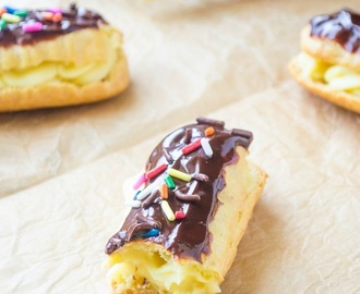 Birthday Chocolate Eclairs {and a $500 Amazon Giveaway!}