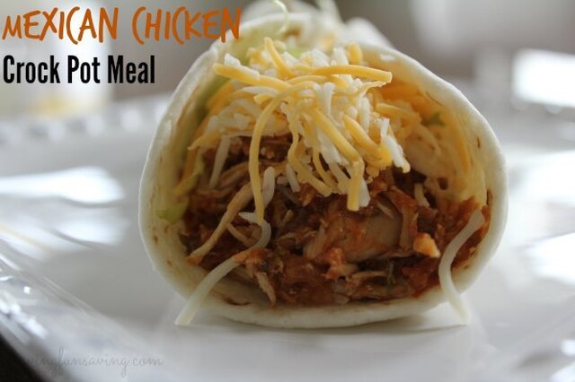 Mexican Chicken – Freezer to Crock Pot Meal
