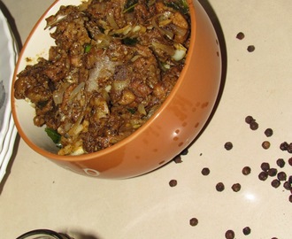 Mutton pepper fry | Mutton milagu varuval (Simple method)