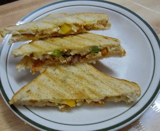 Paneer & Capsicum Sandwich | Easy Breakfast Recipe