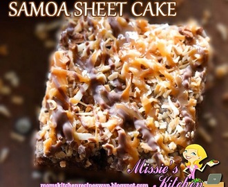 SAMOA SHEET CAKE