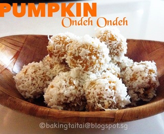 Pumpkin Ondeh-Ondeh  南瓜椰丝球 （中英食谱教程）