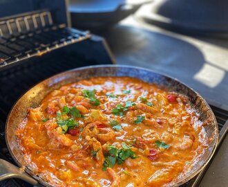 Räkgryta med vitlök, tomat och chili  — Mat & Pyssel Bloggen