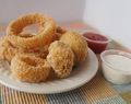 Homemade Crunchy Onion Rings and Other Deep Fried Vegetables