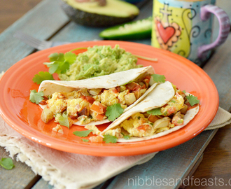Breakfast Tacos with Mexican Style Eggs and Potatoes