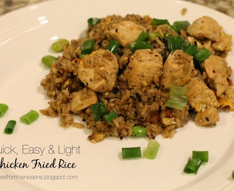 Quick, Easy & Light Chicken Fried Rice