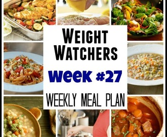 Weight Watchers Meal Plans Week #27