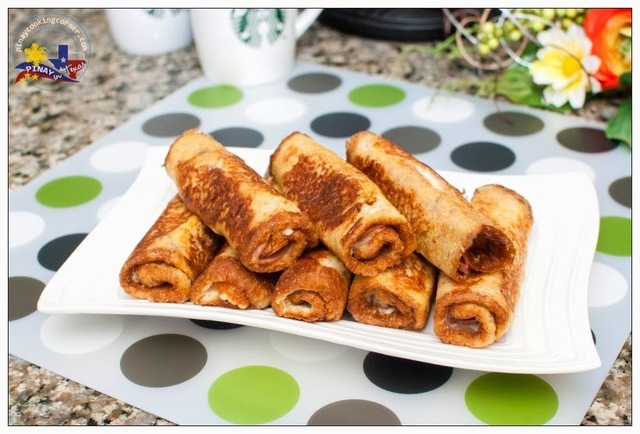 Ham and Cheese French Toast Roll-Ups