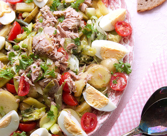 Ouderwets lekkere salade met tonijn volgens familierecept!