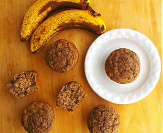 Banana Bread Muffins – Muffins Pan de Plátano