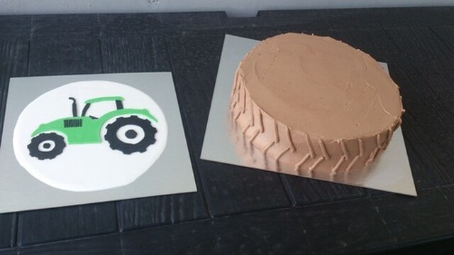 Traktor-tårta