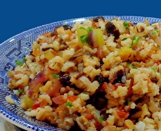 Mixed Rice with Celery and Dried Cherries