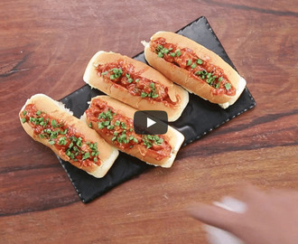 Soya Manchurian Hot Dog Recipe Video