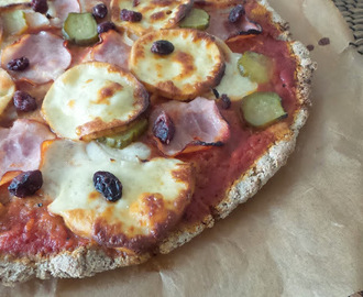 Pizza w zdrowszej wersji - pizza po zbójnicku na owsiano-żytnim spodzie