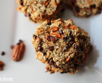 Magic Cookies {carrot, oat, coconut & chocolate chips}