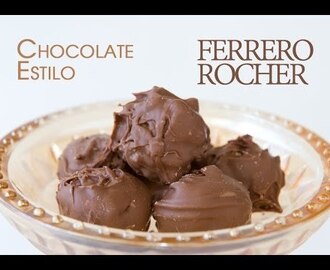 Bombones al Estilo Ferrero Rocher Receta Copycat