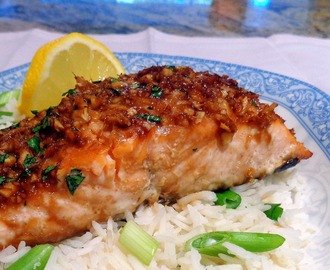 Table for Two - Asian-Style Baked Salmon with Scallion Rice