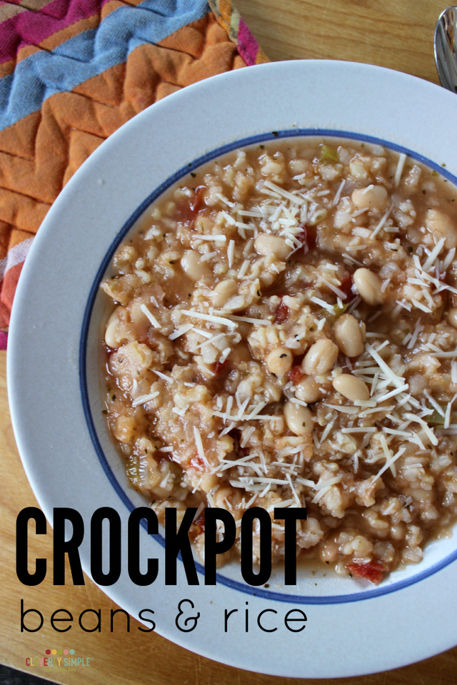 Crockpot Beans and Rice Recipe