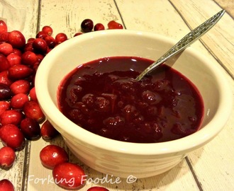 Cranberry Sauce with Port and Orange (includes Thermomix instructions)