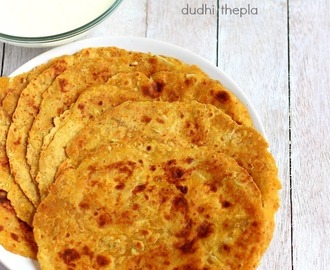 Lauki Thepla Recipe, Gujarati Dudhi Na Thepla Recipe